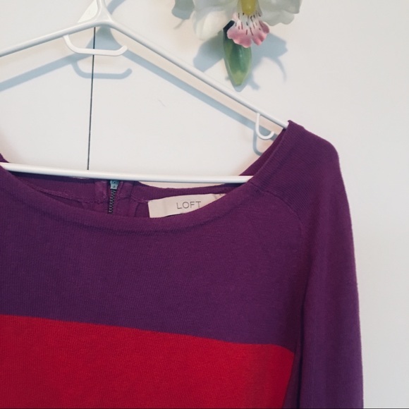 Ann Taylor for Loft Bold Striped Soft Sweater - Picture 3 of 6